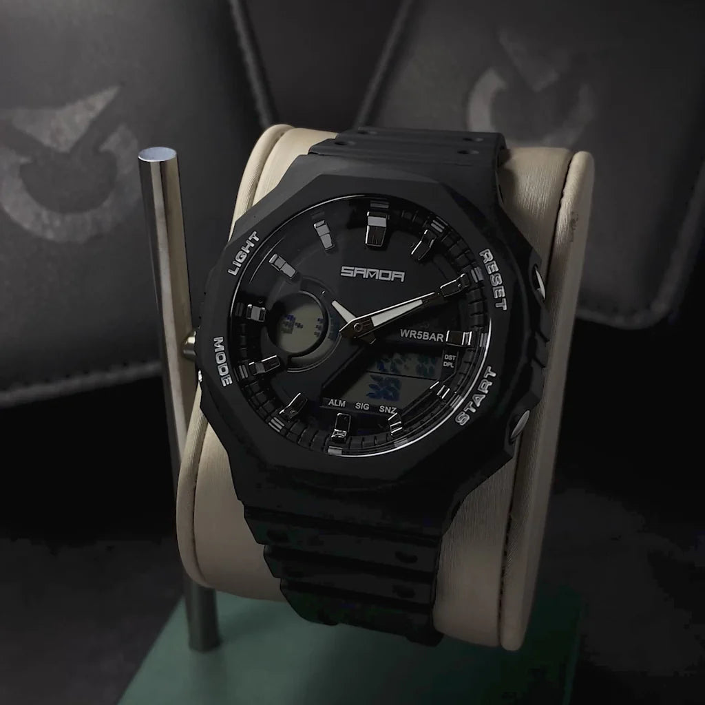 RELOJ SANDA 6016 NEGRO - P