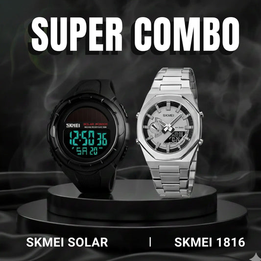 COMBO SKMEI 1816 Y SKMEI SOLAR