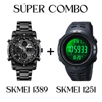 COMBO RELOJ SKMEI 1389 + SKMEI 1251