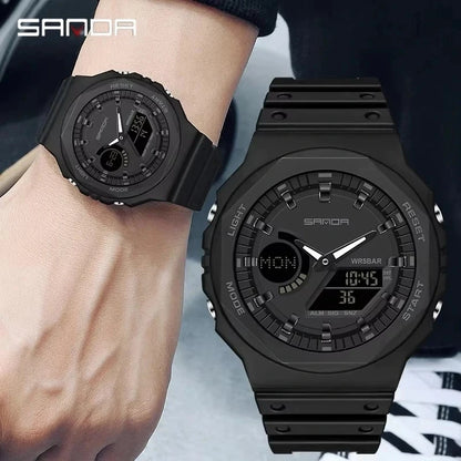 RELOJ SANDA 6016 NEGRO