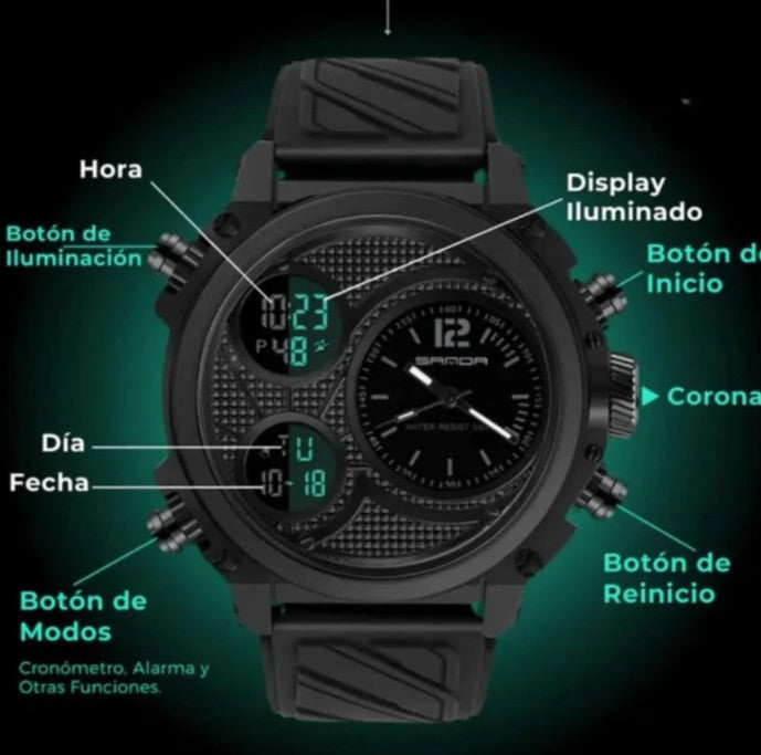 RELOJ SANDA 3002 - P